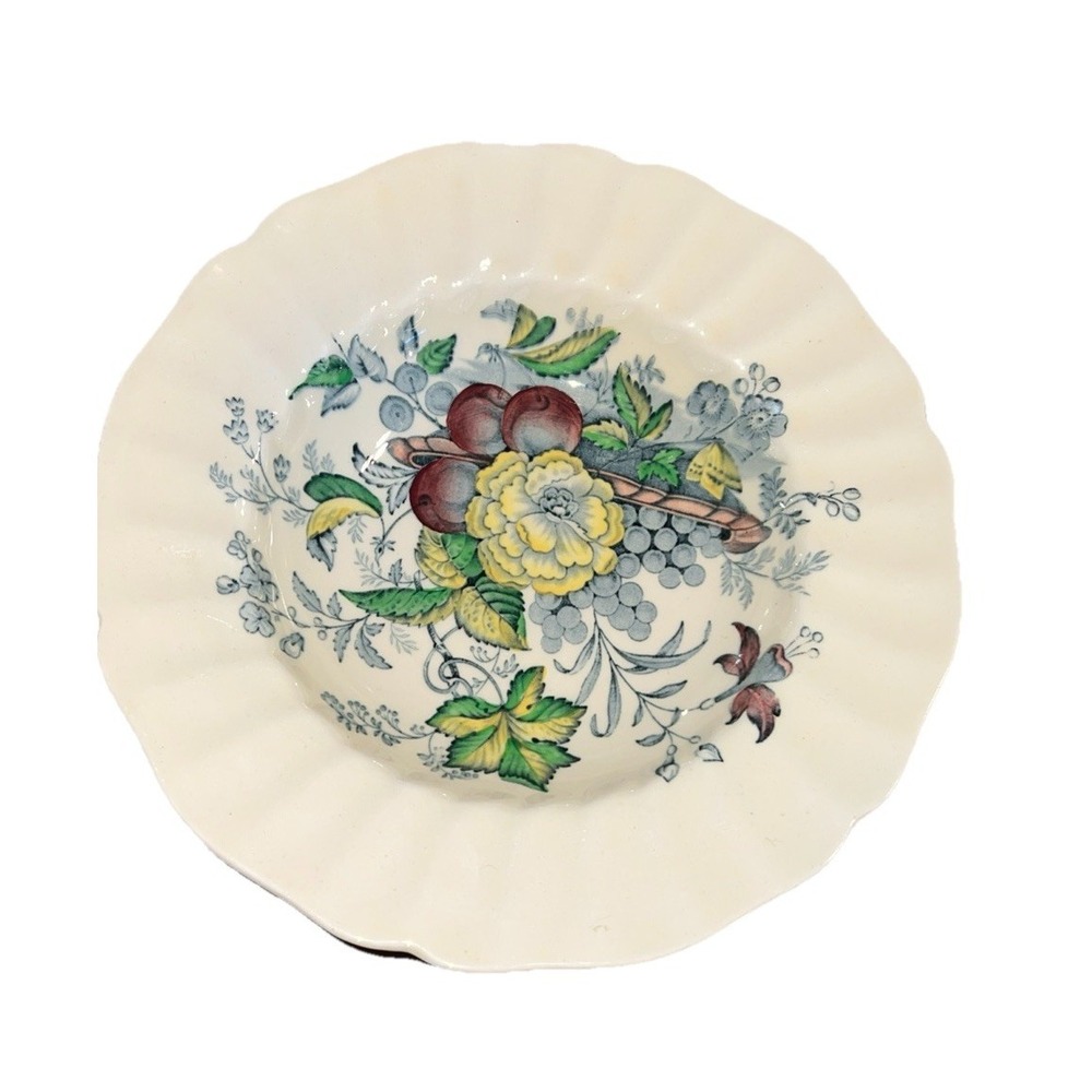 VTG Royal Doulton The Kirkwood Bowl Multicolor D5130 Scalloped 8.5"